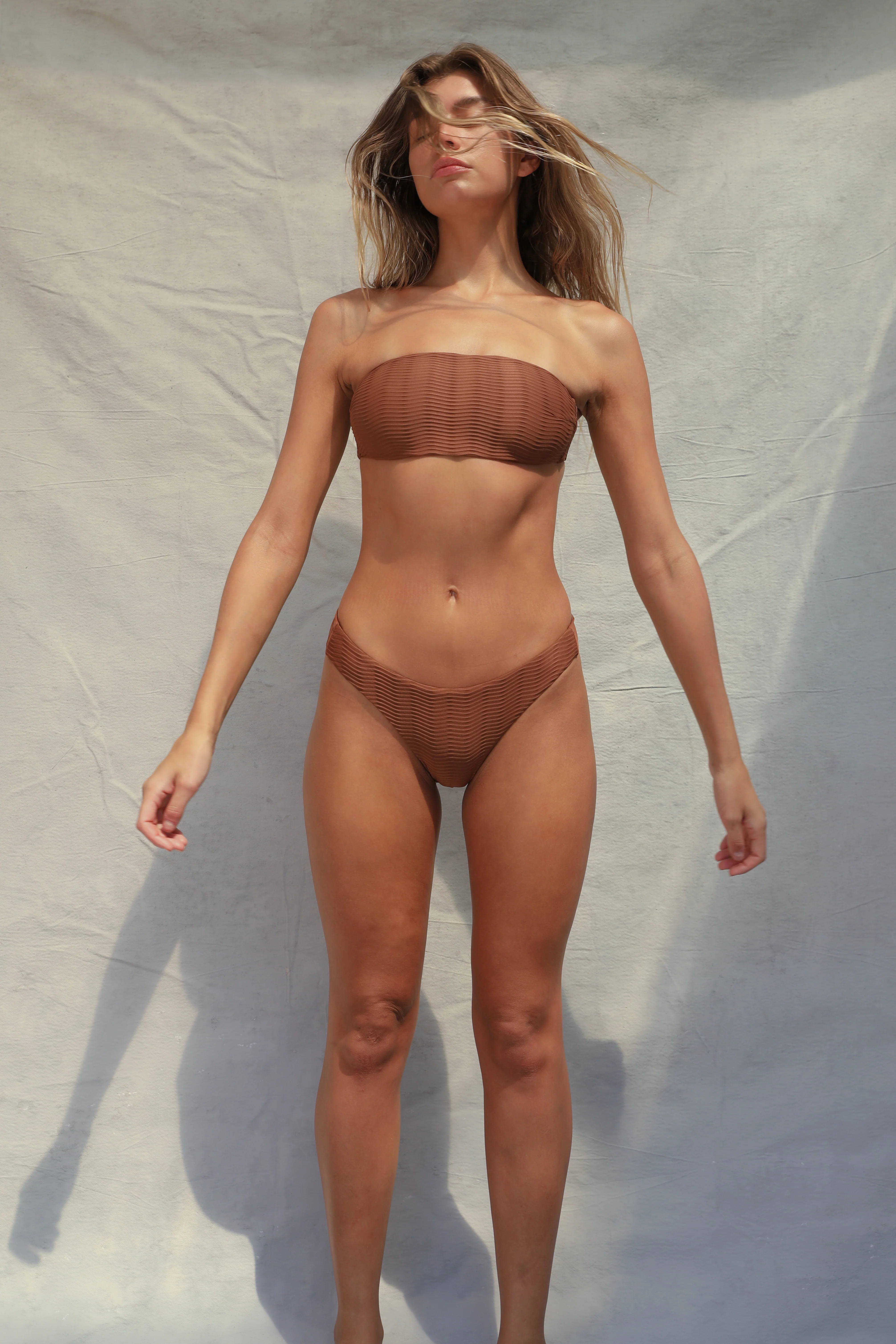 Slide Bandeau Bikini Top - Teak Wave - Image 4